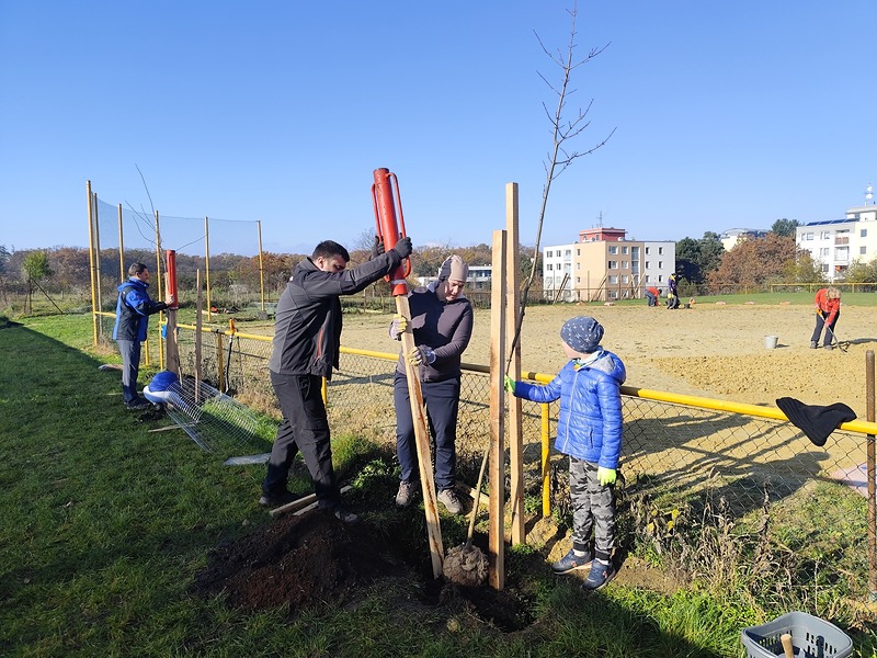 Nové stromy pro hráče, fanoušky i návštěvníky areálu Tempo Praha