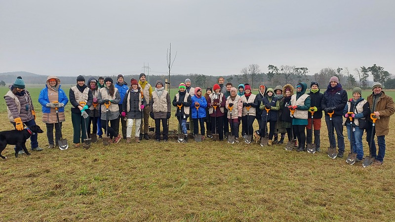 V Němčicích se sázelo v biocentru