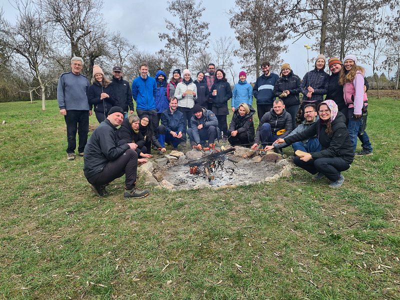 Základ lesoparku u budoucí kaple v Brně-Bohunicích 